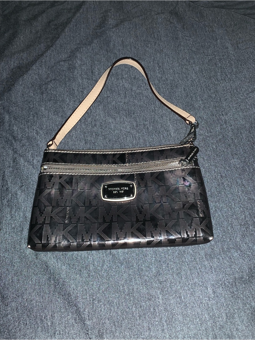 Michael Kors Monogram Wristlet with Strap
